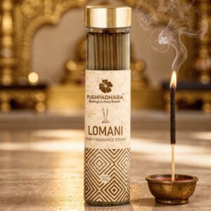 Lomani Agarbatti for Pooja, Luxury Incense Sticks, 100% Herbal