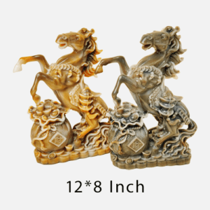 Wex potli Horse Figurine, Dark Brown (12*8")